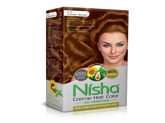 Nisha Crème Hair Color Golden Brown