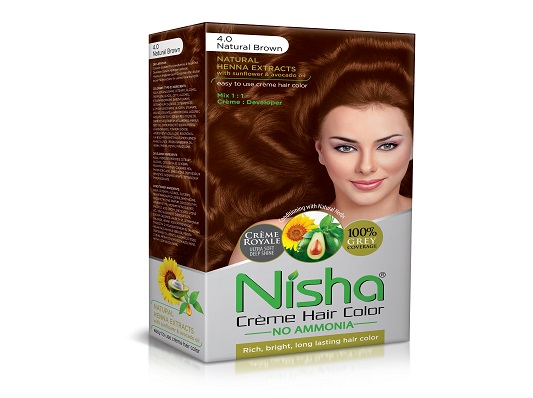 Nisha Crème Hair Color Natural Brown